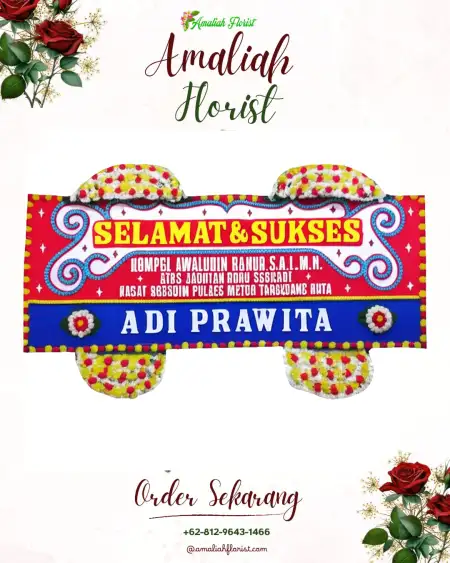 Papan Bunga Ucapan Selamat Terondol